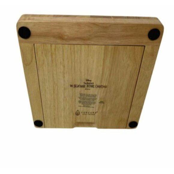 Disney Nightmare Before Christmas Wood Cheese Board And Tools Set Party Jack - Picture 2 of 10